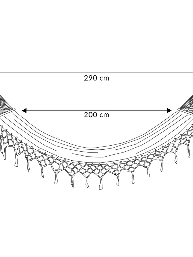 Hamak WOBBLE ecru 100x200 cm