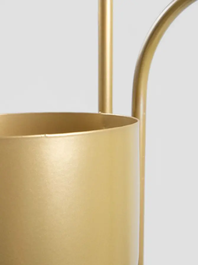 Kwietnik FLOERO metalowy złoty 49x14x80 cm