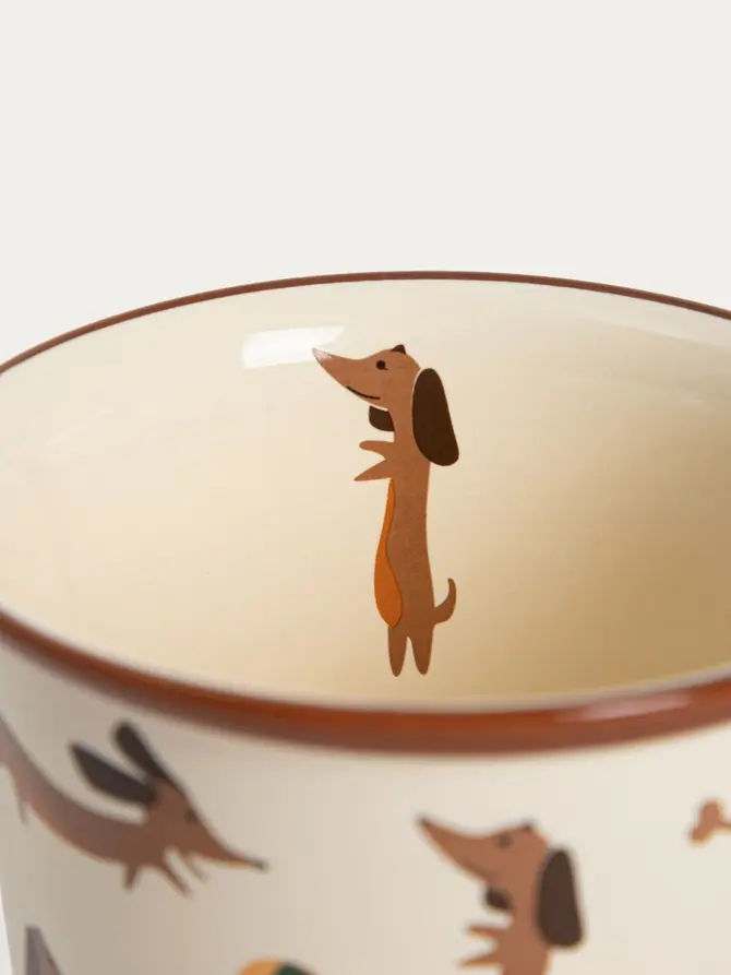 Kubek BOOP porcelanowy w jamniki z piłką 0,3 l