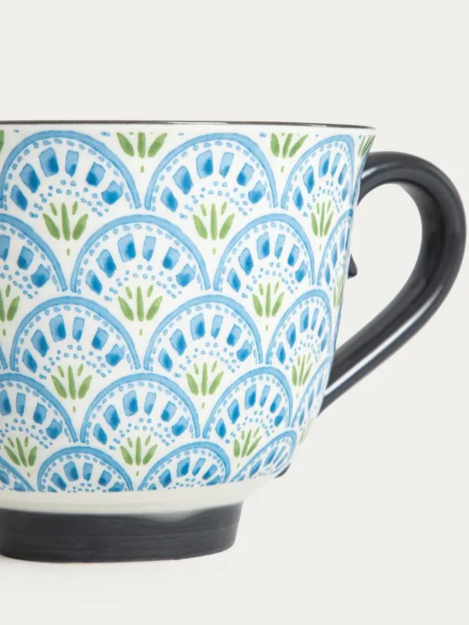 Kubek KIVO porcelanowy niebieski 0,4 l