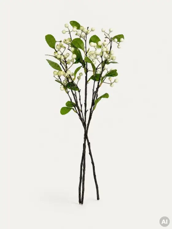 Bukiet sztuczny BRAVELLE jagody zielono-białe 52 cm