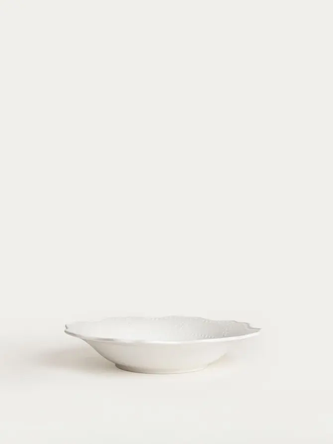 Talerz VISTAL porcelanowy głęboki biały 23 cm