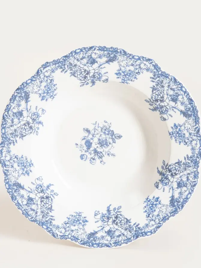 Talerz LOURRY porcelanowy głęboki granatowy 22 cm