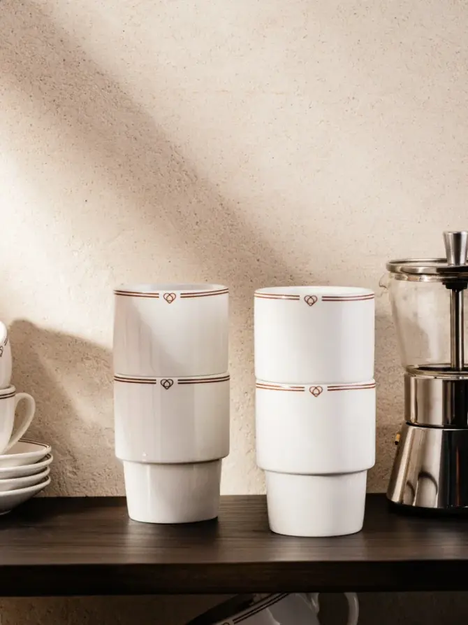 Zestaw kubków PATISSERIE porcelanowych bez ucha 4 szt.