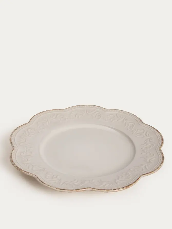 Talerz SALTIS obiadowy kremowy 27 cm