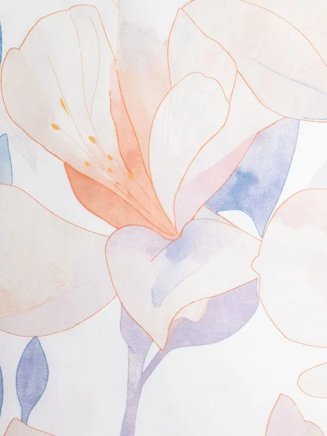 Pościel EC ROSA satynowa w kwiaty 140x200 + 1*70x80 cm