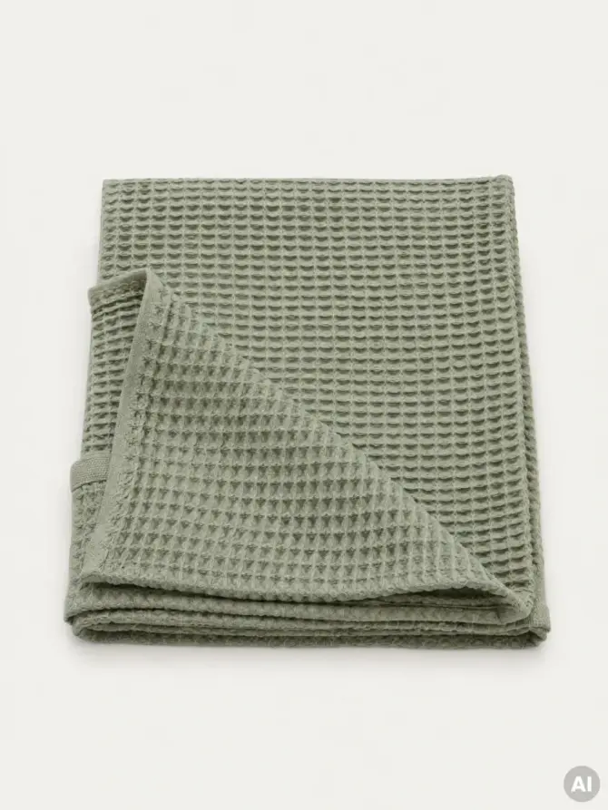 Ręcznik VAFFEL pistacjowy 100x150 cm