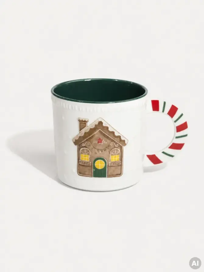 Kubek BARRA porcelanowy z domkiem 0,45 l