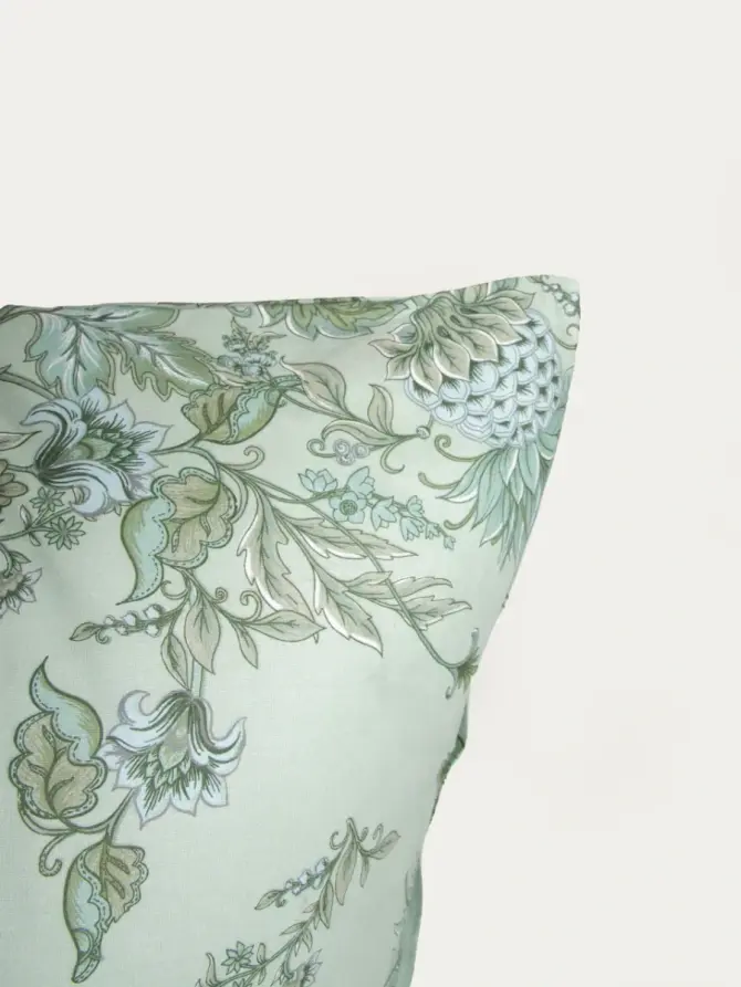 Pościel FLORAL PAISLEY bawełniana w niebieskie kwiaty 220x200 + 2*70x80 cm