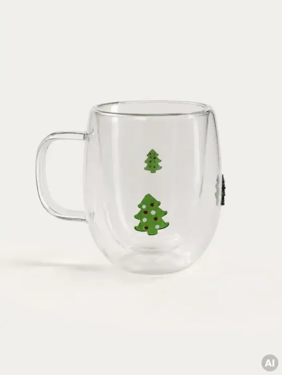Szklanka HOLLYN w choinki 310 ml