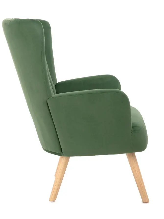 Fotel MILLS zielony 75x79x102 cm