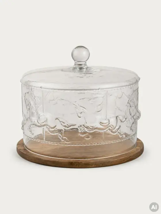 Patera SILVENT ze świątecznym wzorem 23,5x30,5 cm