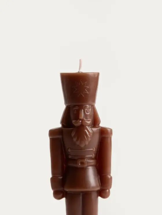 Świeca dekoracyjna NUTCRACKER dziadek do orzechów czekoladowy 150 g