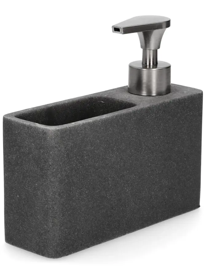 Dozownik TEANA grafitowy 17x16 cm