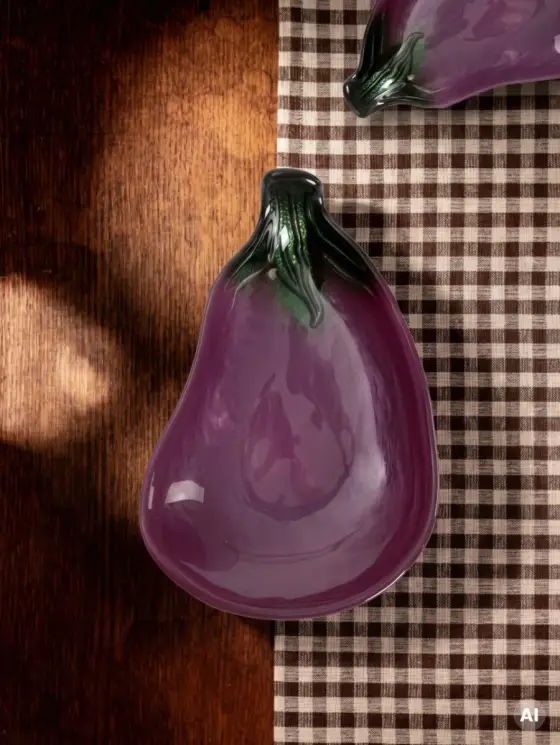 Miska OMNIRA w kształcie bakłażana 18 cm