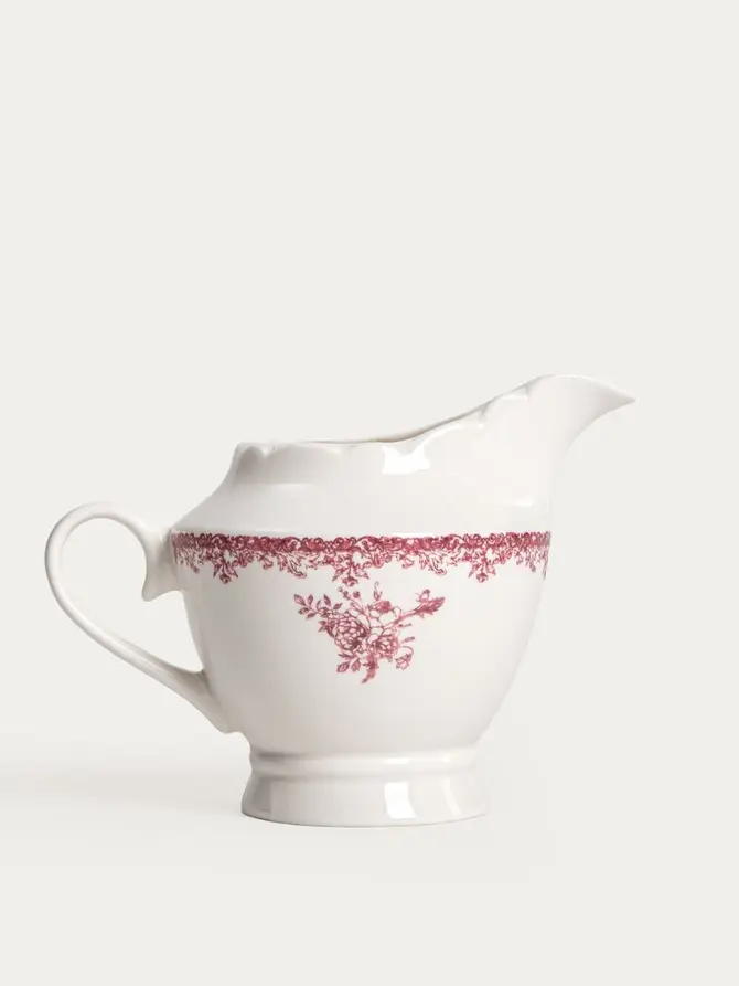 Mlecznik LOURRY porcelanowy czerwony 0,25 l