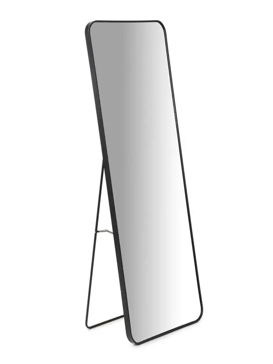Lustro ELORA stojące prostokątne czarne 140x50 cm