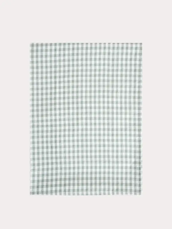Bieżnik ALAMBRA pistacjowy w kratkę 40x160cm