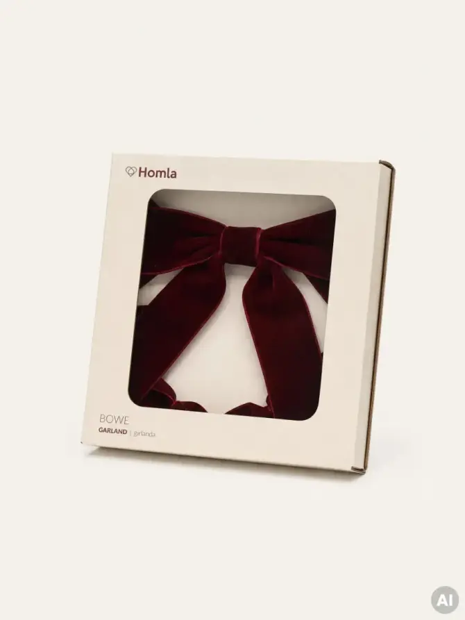 Girlanda BOWE kokardy bordowe 160 cm