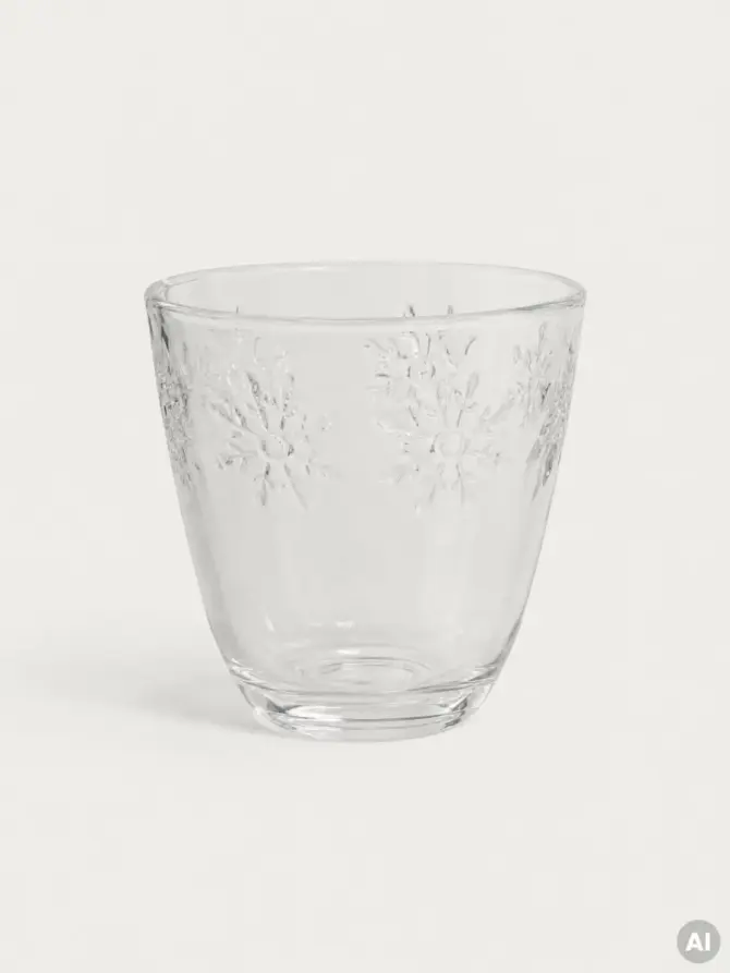 Szklanka GLACIELLE w śnieżynki 0,26 l