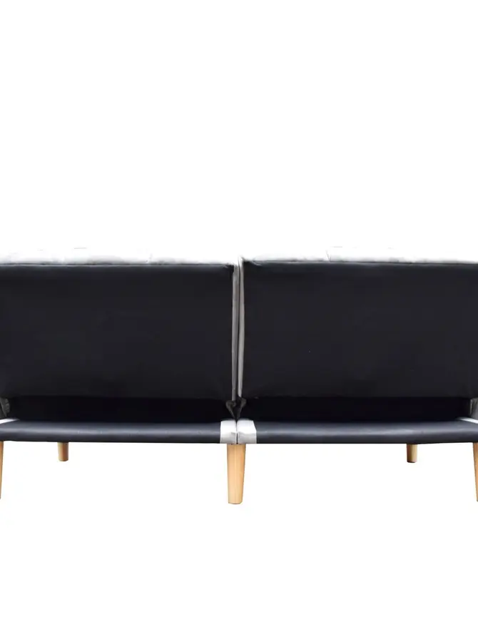 Sofa SONUS 3-osobowa, z funkcją spania, welurowa szara 195x91x83 cm