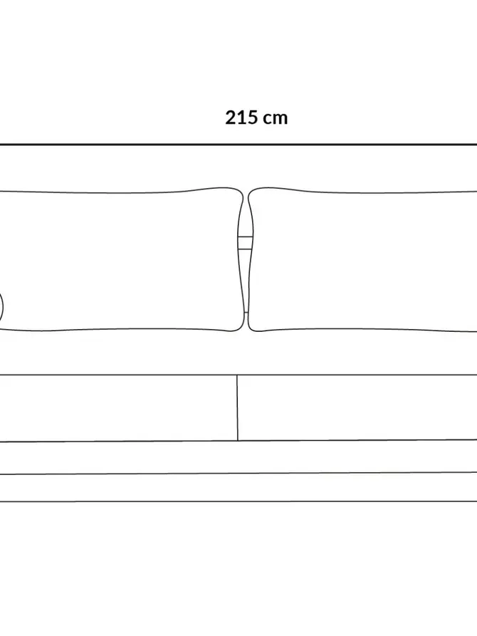 Sofa BRUNI zielona z funkcją spania i pojemnikiem na pościel 215x92x92 cm