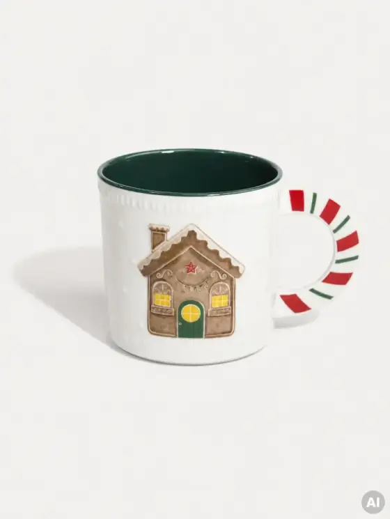 Kubek BARRA porcelanowy z domkiem 0,45 l