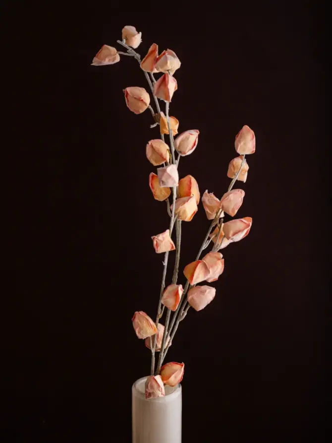 Gałązka sztuczna MICHU miechunka czerwona 85 cm