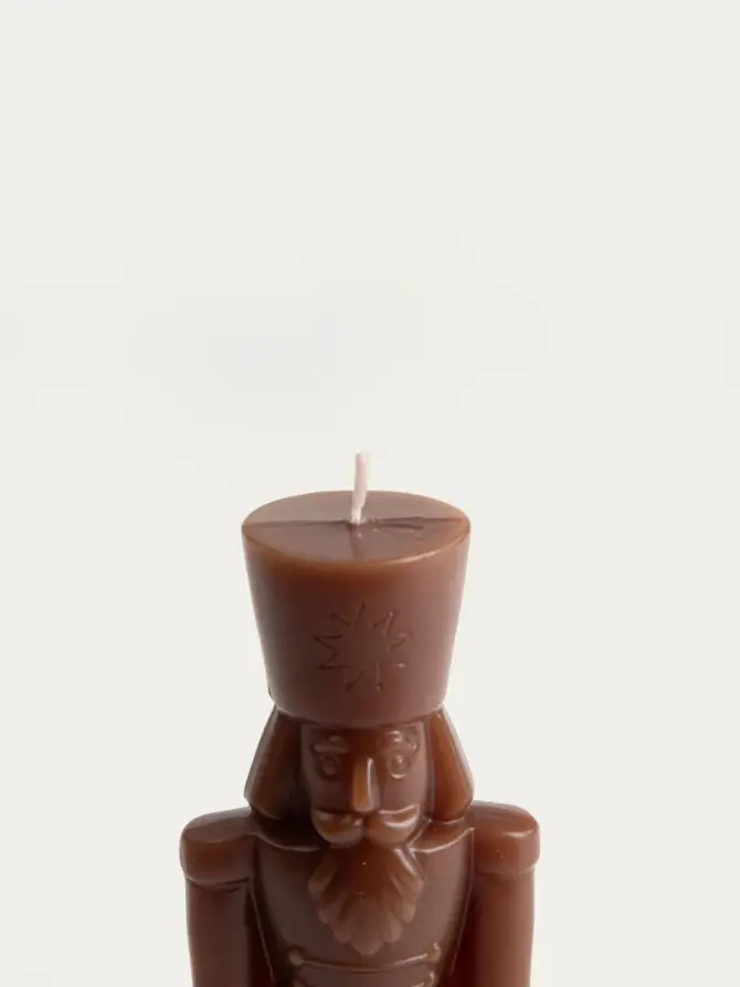 Świeca dekoracyjna NUTCRACKER dziadek do orzechów czekoladowy 150 g