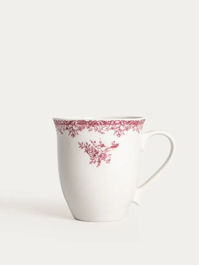 Kubek LOURRY porcelanowy czerwony 0,35 l