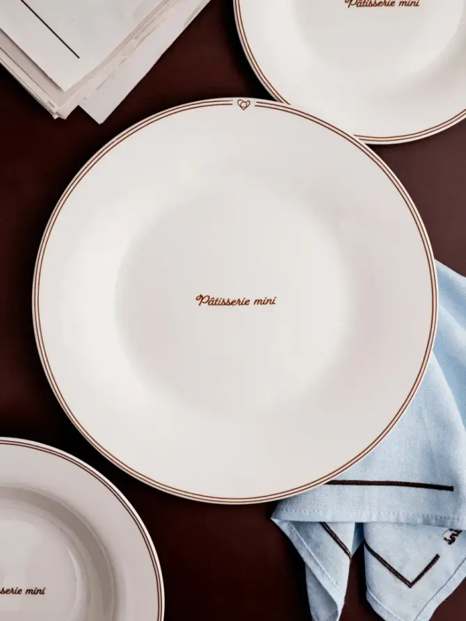 Zestaw talerzy PATISSERIE porcelanowych obiadowych, 27 cm 4 szt.