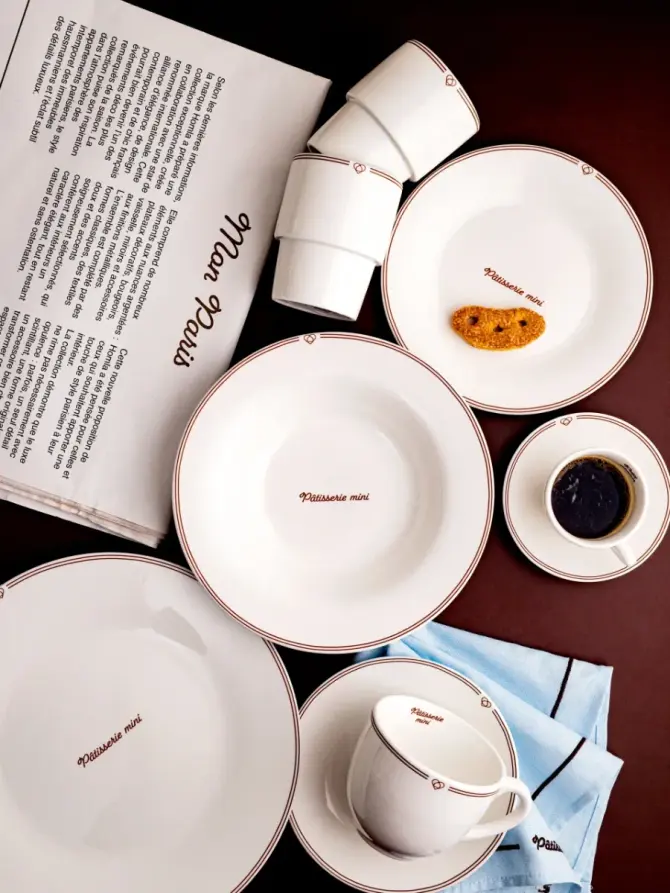 Zestaw talerzy PATISSERIE porcelanowych obiadowych, 27 cm 4 szt.