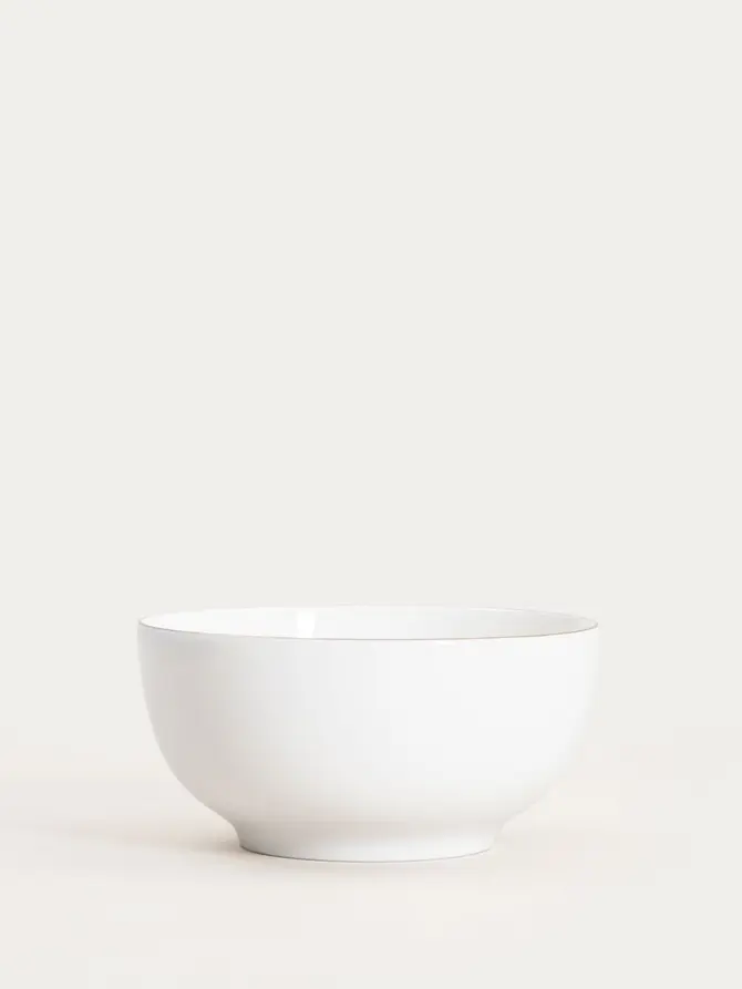 Miseczka AUROO porcelanowa ze złotą obwódką 14 cm